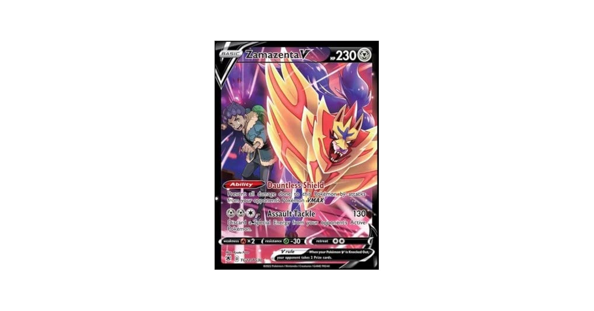 Amazon.com: Pokemon - Zamazenta V - TG22/TG30 - Astral
